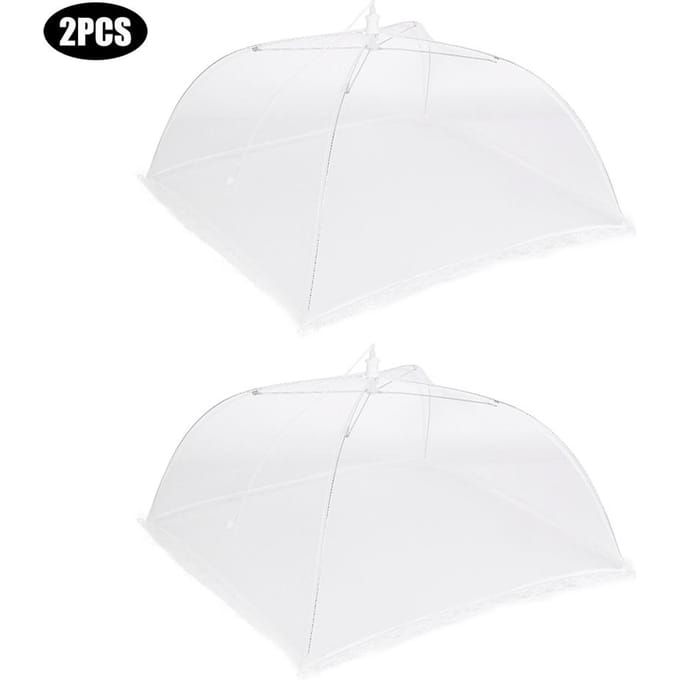 Parapluie alimentaire portable, pliable, pour pique-nique white