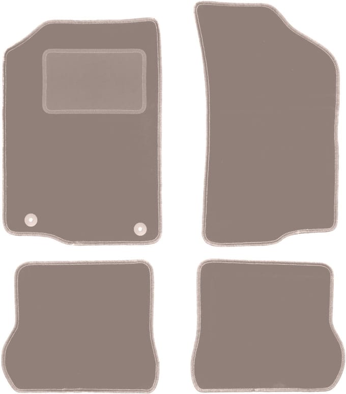 Beige veloursmatten voor: Volkswagen Scirocco II coupé (1981-1992)