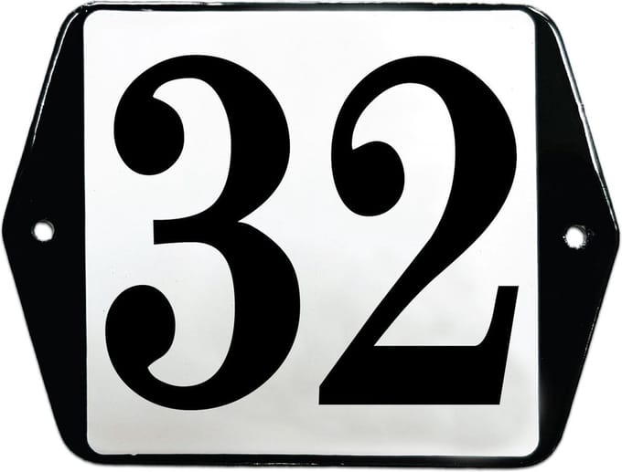 Emaille huisummer model oor - 32