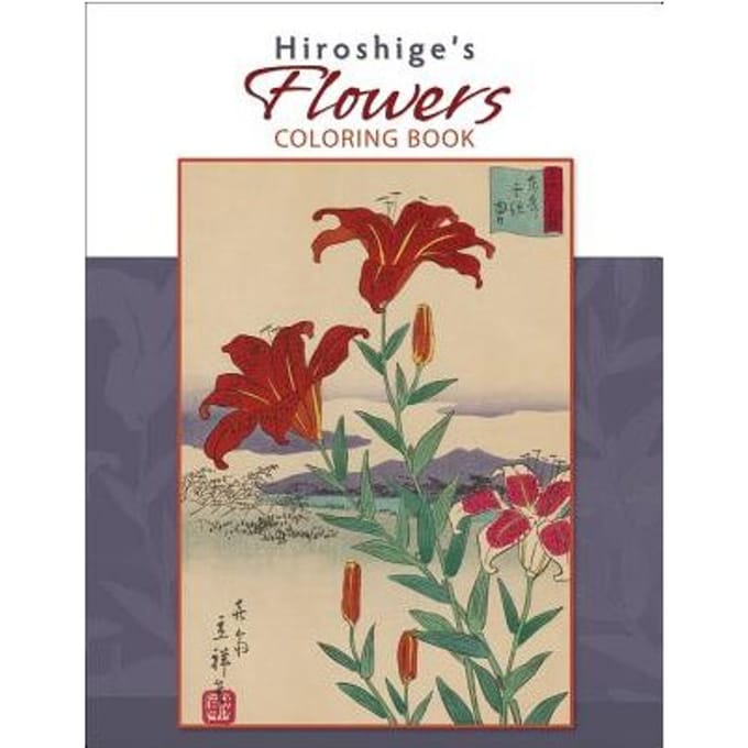 Hiroshige's Flowers Colouring Book - Hiroshige II