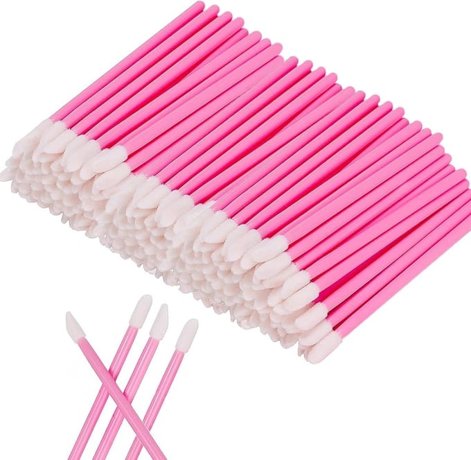200PCS Lip Brush Wands voor Lipstick, Lip Gloss en Concealer - Professionele Make-up Applicators
