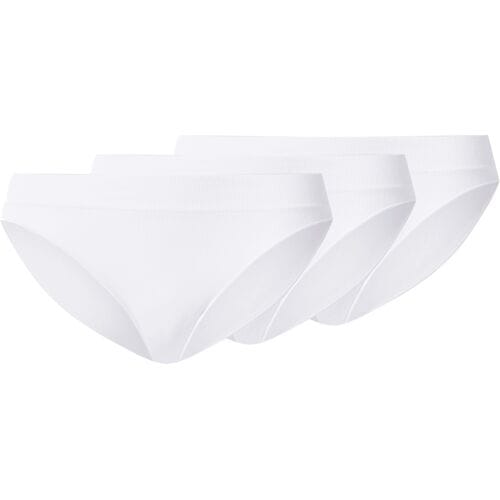 esmara Dames Geribbelde Slips, 3 stuks (Wit, L (44/46))