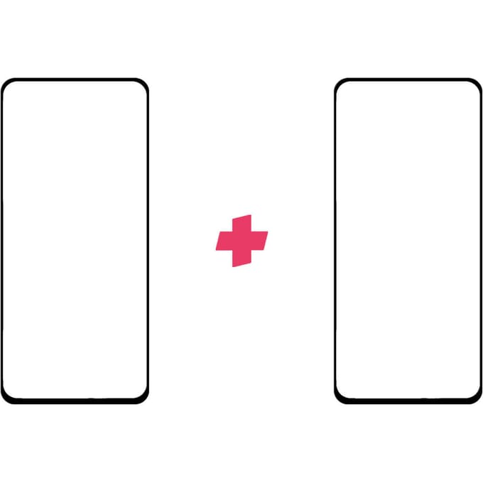 DuoPack: Samsung Galaxy A90 screenprotector gehard glas Edge to Edge