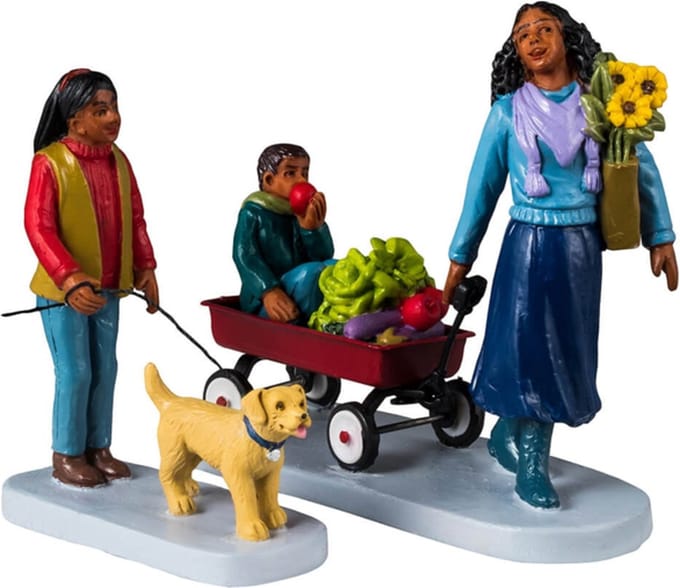 Lemax - Farmer's Market Saturday - Set van 2
