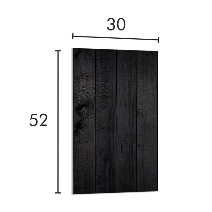 TMK ArtDeko - Snijplank - Glas - 30x52 cm - Houtdesign