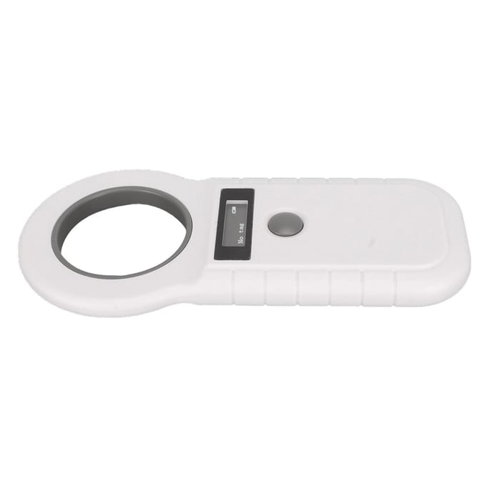 Huisdierpenning Lezer Oplaadbaar 2.4G Bluetooth 134.2Khz 125Khz Handheld Draagbare RFID Huisdier Scanner Wit wit