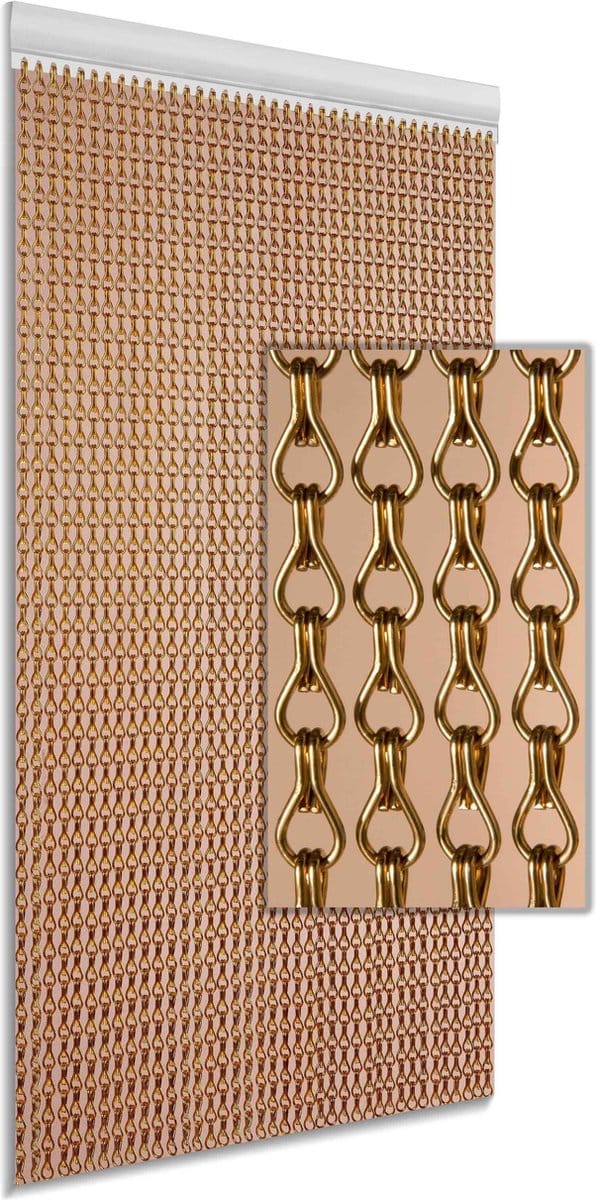 Degor Vliegengordijn - 90x210cm - Brons - Huisdiervriendelijk