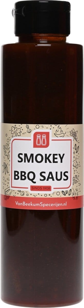 Van Beekum Specerijen - Smokey BBQ Saus - Knijpfles 500 ml