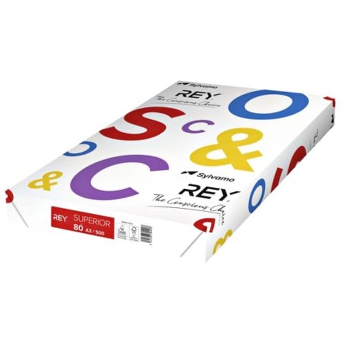 Kopieerpapier Rey Superior A3 80gr wit 500 vel