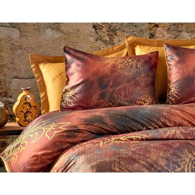 Beddengoedset - 1 dekbedovertrek 220 x 240 cm + 2 kussenslopen 60 x 60cm - 100% polyester microsatijn - Rood