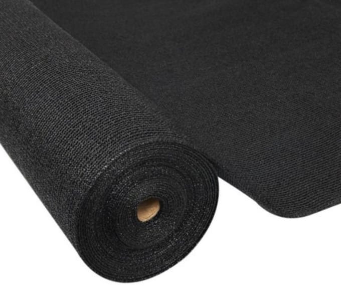 Practo Zichtdoek - Privacydoek - 1,8m x 10m - zwart