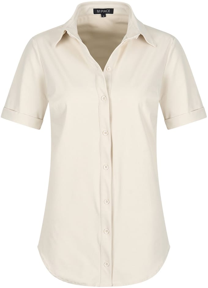 MI PIACE - Travel Blouse Korte Mouwen Uni 2031 Kit - Maat : XXL