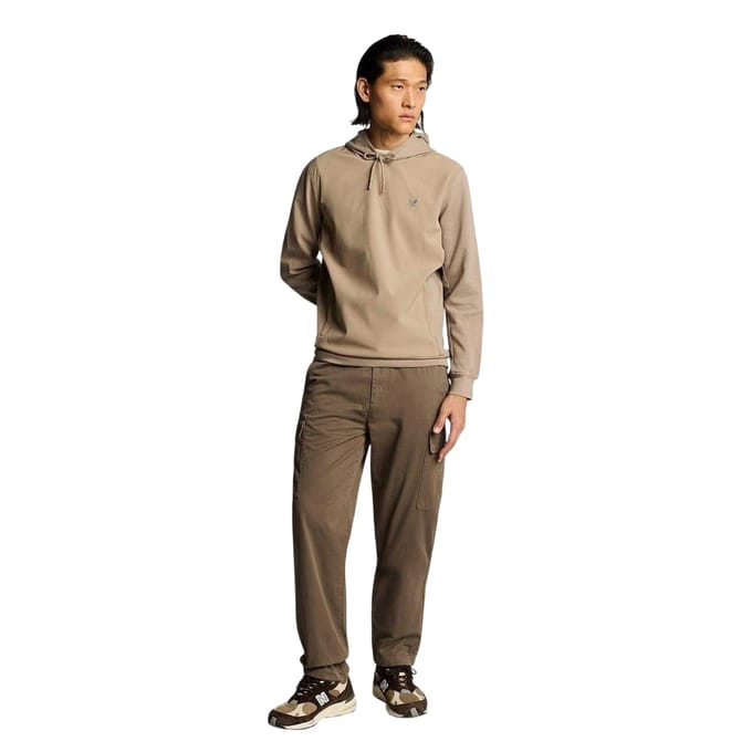 Lyle & Scott Heren Relaxed Fit Cargo Broek (Khaki Ash)