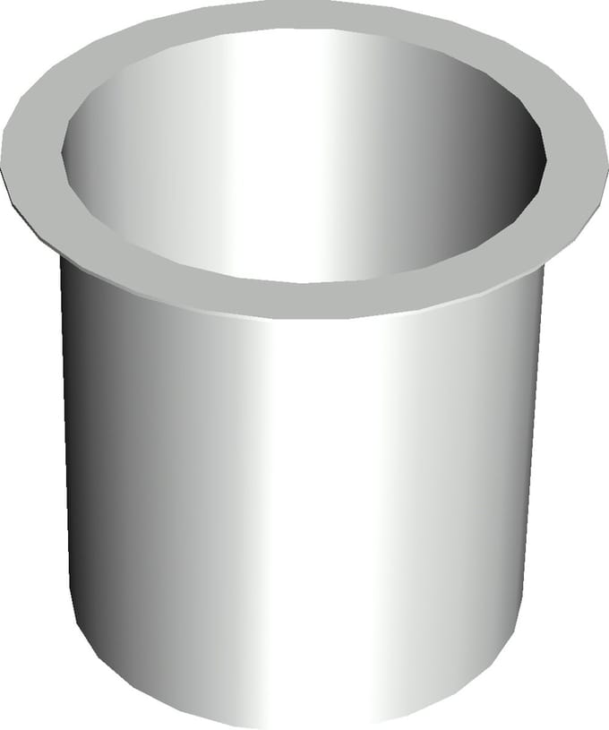 Tapeind Bakgoot | Ø80 mm | 9 Cm