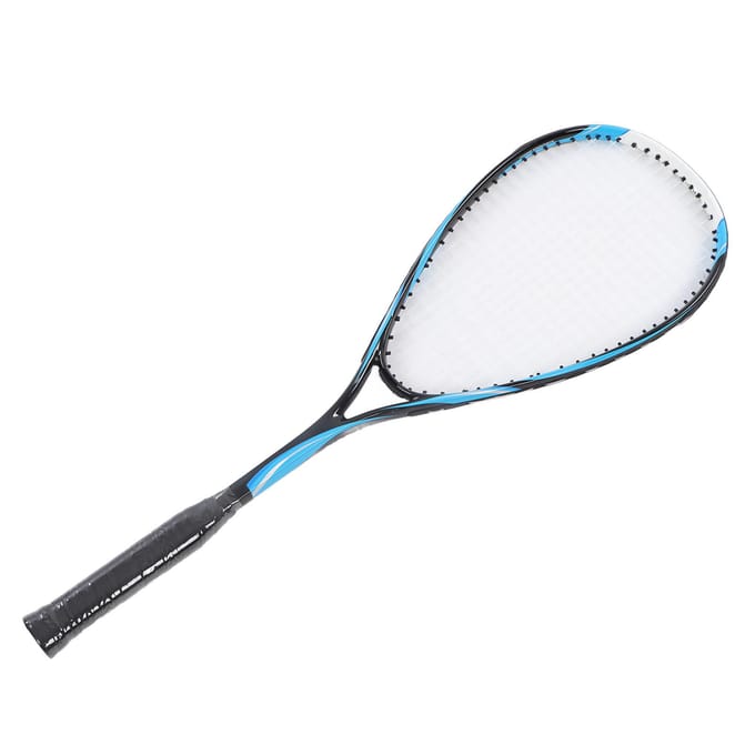 Squash Racket Lichtgewicht Groot Racketblad Schokbestendig Squash Racket Pak voor Volwassene black