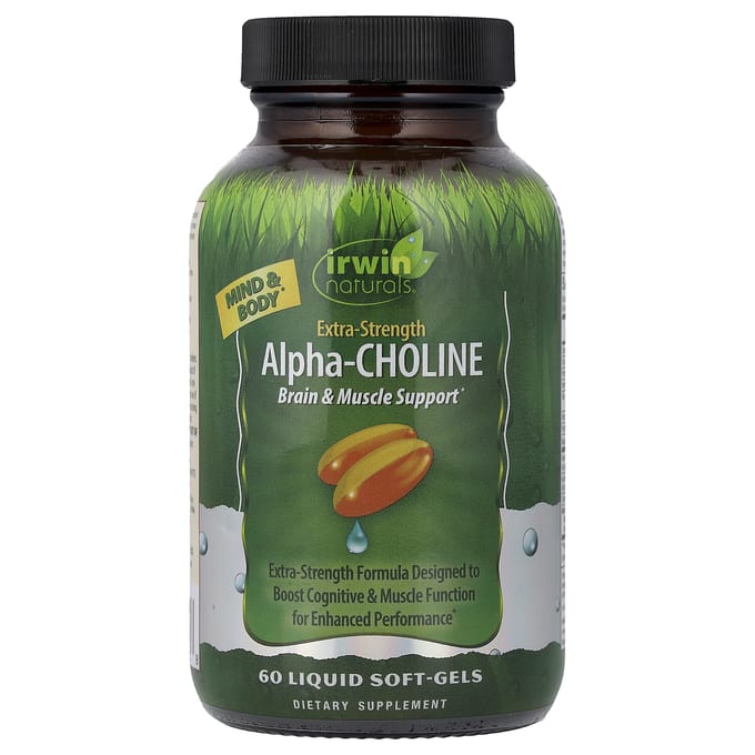 Irwin Naturals, Alpha Choline, 60 Vloeibare Zachte Capsules