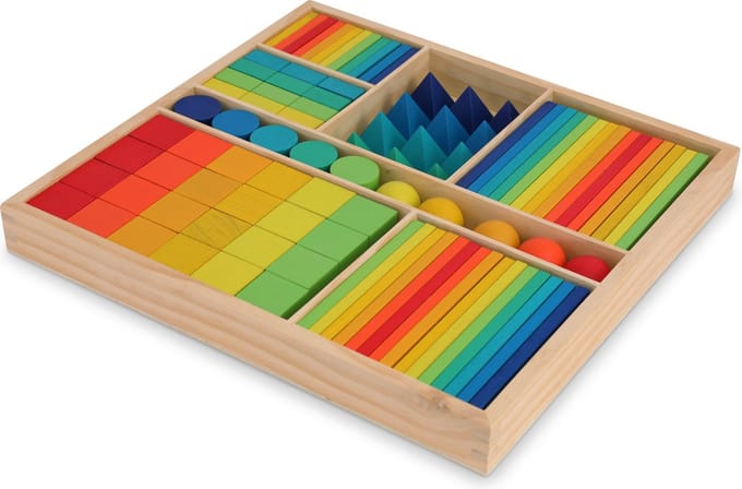 Kinderfeets gemixte blokken - regenboog