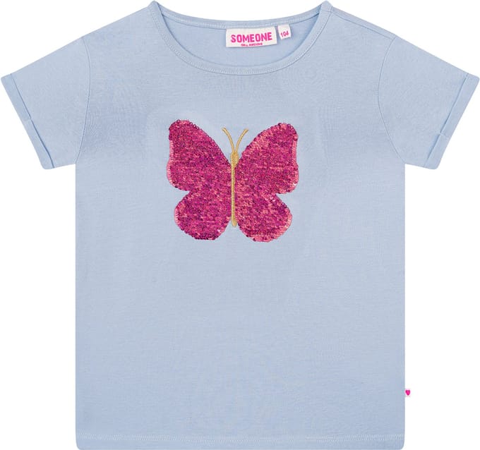 Someone FELICE-SG-02-M Meisjes T-shirt - LIGHT BLUE