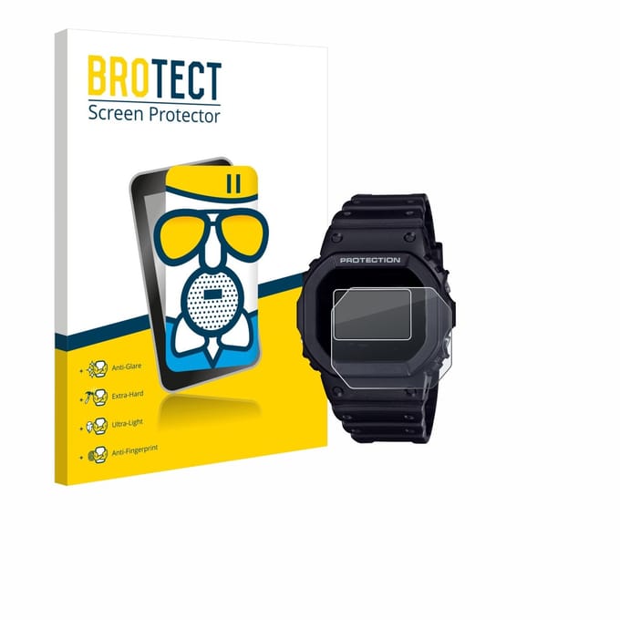 BROTECT - Screenprotector voor Casio G-Shock DW-5600RL-1 - Folie Beschermfolie Beschermglas matte