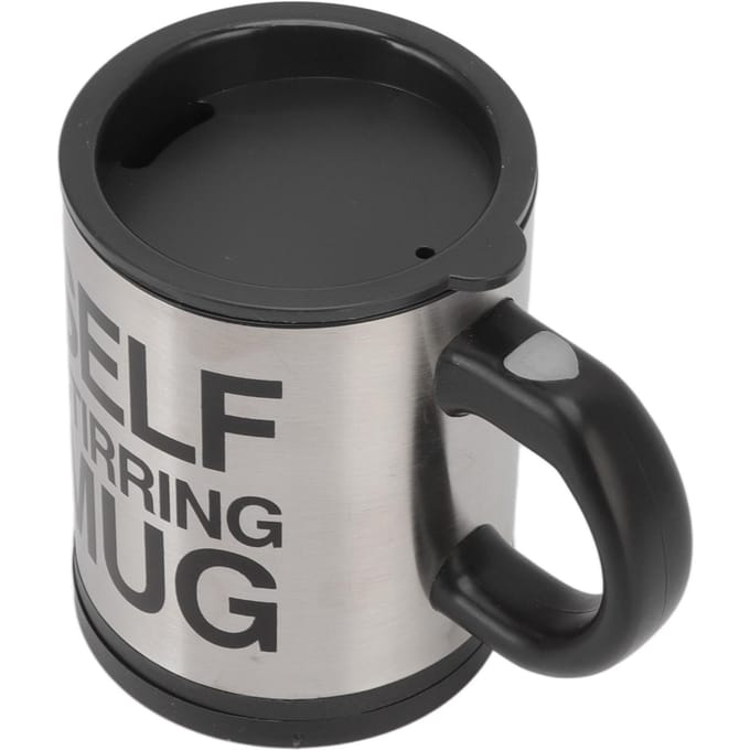 Zelfroerende Beker Elektrisch 400ml Automatische Mengbeker Koffie Mengbeker om uit te Drinken Zwart L zwart
