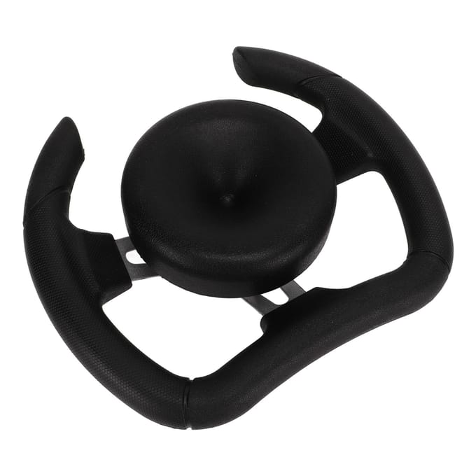 277mm Race Stuurwiel met 135mm Adapter Zwart PU Universeel Vervangingsonderdeel voor Sport Kart black