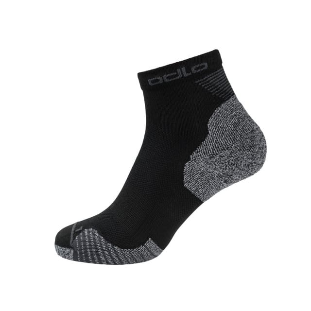 Odlo Socks Quarter Ceramicool Unisex Sportsokken - Black - Maat 45-47