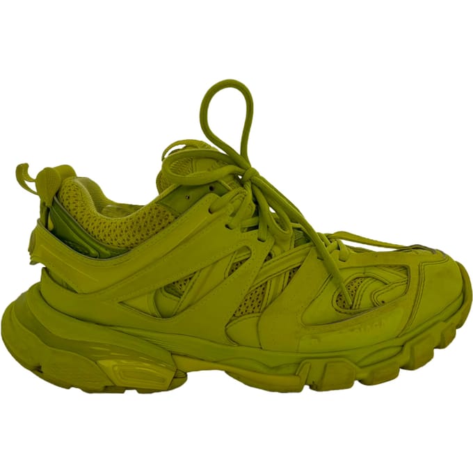 Balenciaga Track sneakers in neongeel polyurethaan