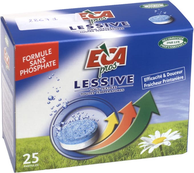 ECA - 25 TABLETTEN VOOR WASMACHINE ZONDER PHOSPHATE