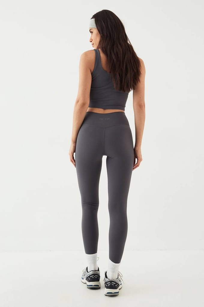 Dames DSGN Studio Ultra Sculpt Wrap Taille Legging | Slate Grey | Maat: 2XL