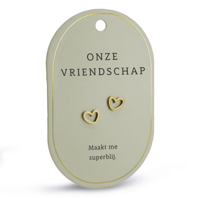 Oorbellen - Goud - Vriendschap