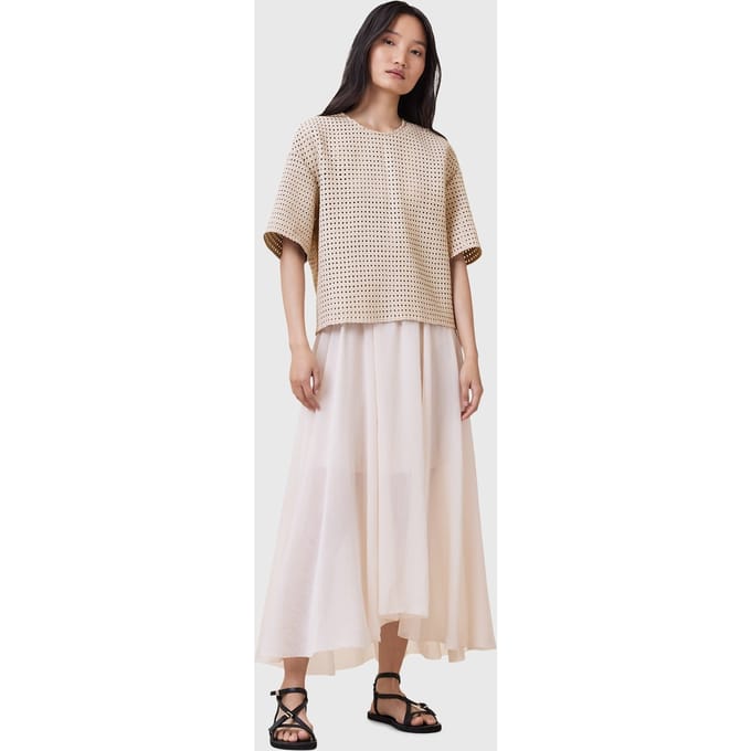 AllSaints Nessa Lea Tee Off White Taglia: 2 | Magliette intime Outlet | Donna | Bianco