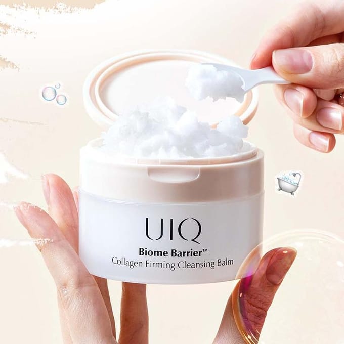 [UIQ] Baume nettoyant raffermissant au collagène Biome Barrier 100 ml white