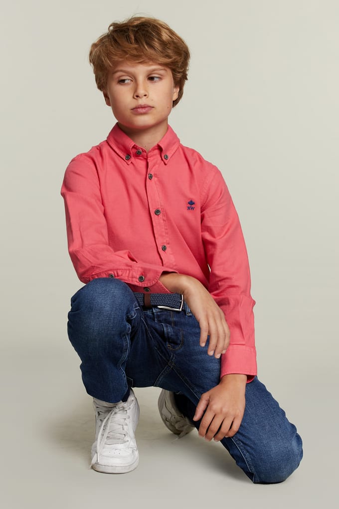 River Woods Custom Fit Cotton Shirt Rose Taglia: 16 | Camicie Outlet | kids | Rosa