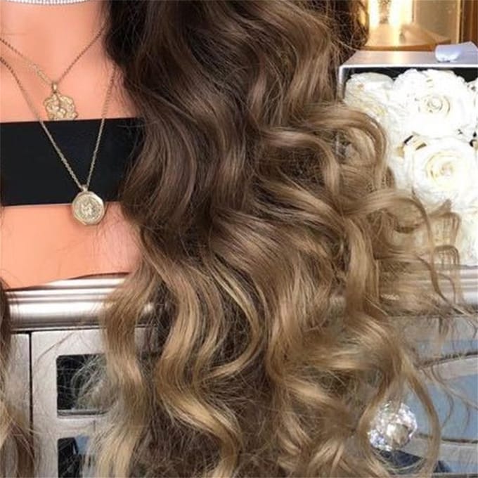 Damespruik Bruin Lang Krullend Synthetisch Haar Hittebestendig Cosplay Pruik brown