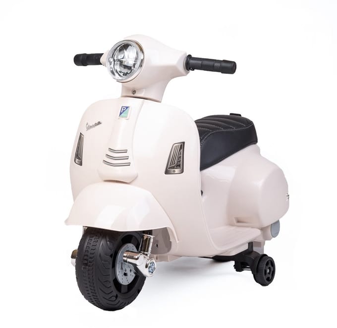 Baby Mix Vespa elektrische kindermotor wit - Accuvoertuig
