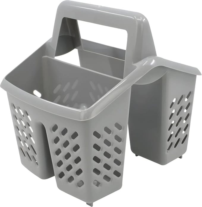 Plastic Afdruiprek met 4 Vakken en Deksel - Handig en Ergonomisch