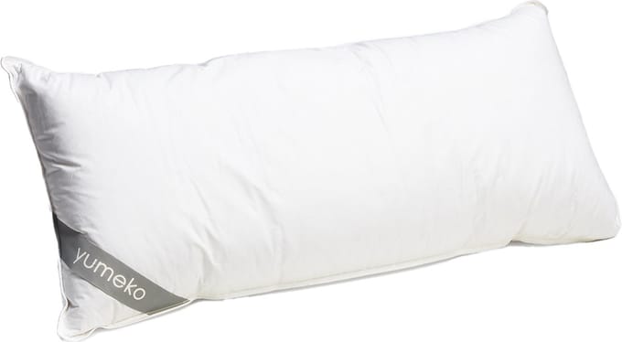 Yumeko hoofdkussen gerecycled dons 40x80 medium - Biologisch & ecologisch
