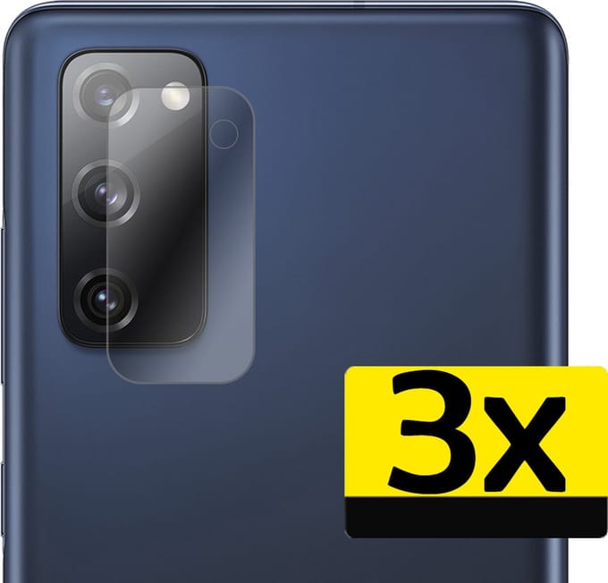 Camera Lens Protector - Geschikt voor Samsung Galaxy S20 FE - 3 Stuks - Camera Screenprotector - Beschermglas - Gehard Glas - Tempered Glass - Screen Protector