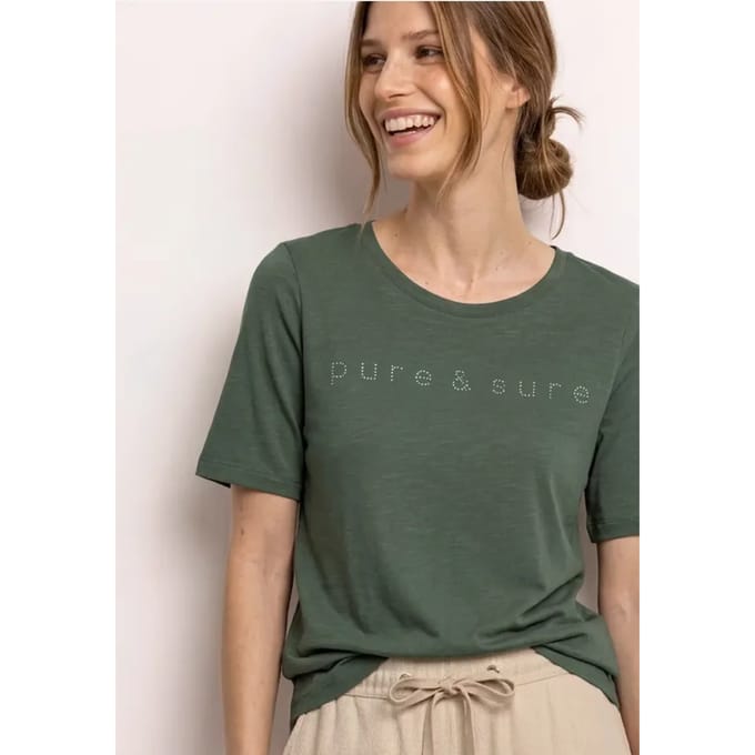 Shirt met edelstenen