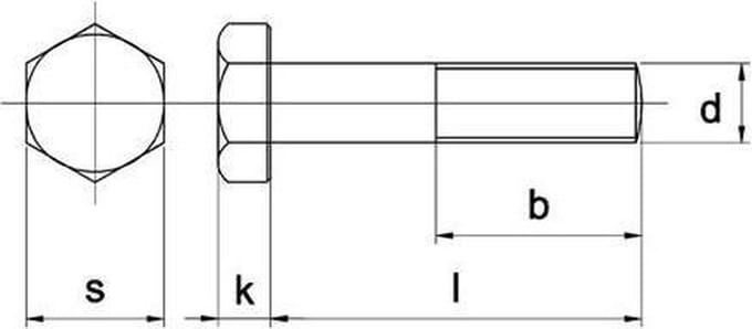 Bout Din931 8.8 M16X85Mm Elvz zonder Moer - 25 stuks