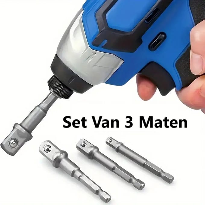 Bit Adapter I Adapterset Voor Dopsleutels I Set van 3 I 1/4 3/8 1/2