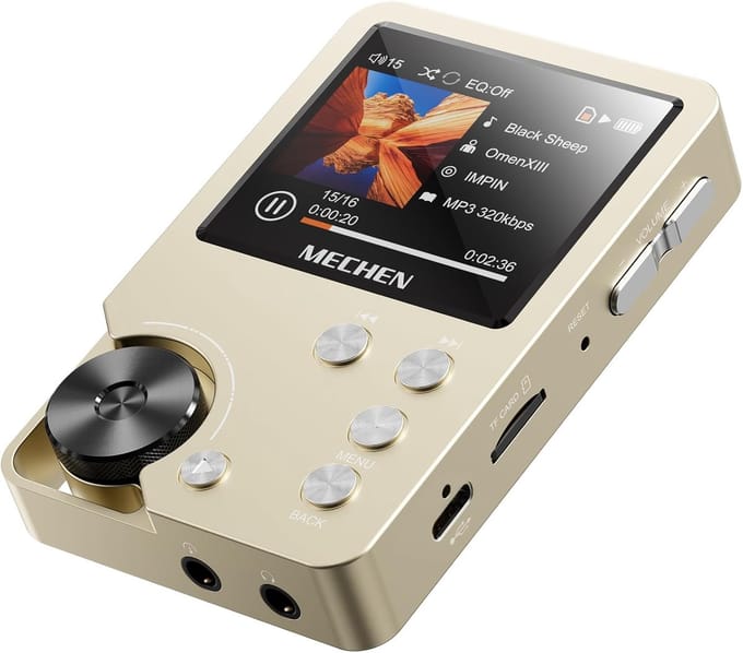 Hoge Resolutie MP3 Speler - Digitale Muziekspeler - Muziek Luisteren - Verliesvrije Audio - 64 GB Opslag - Zwart