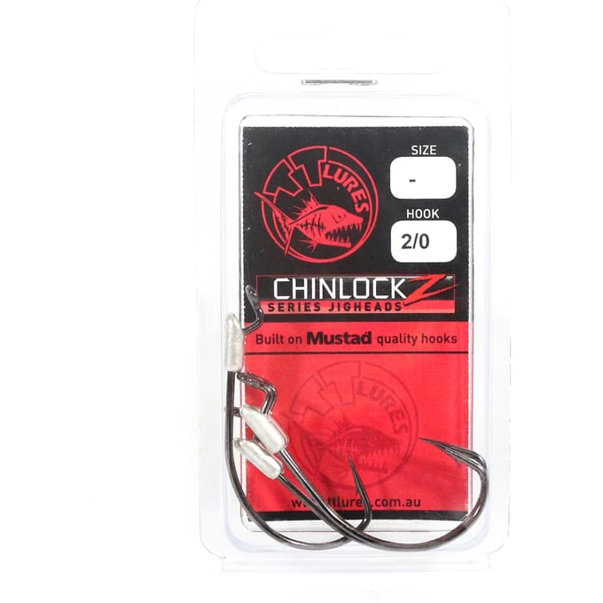 Tackle Tactics TT ChinlockZ Onverzwaarde Wormhaak 2/0 4/pak (0909) black