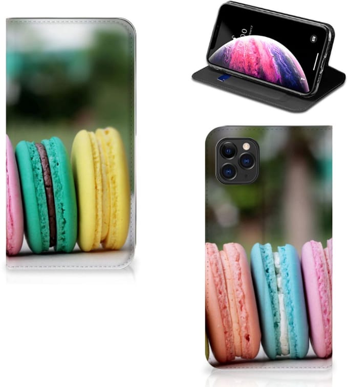 Apple iPhone 11 Pro Max Flip Style Cover Macarons