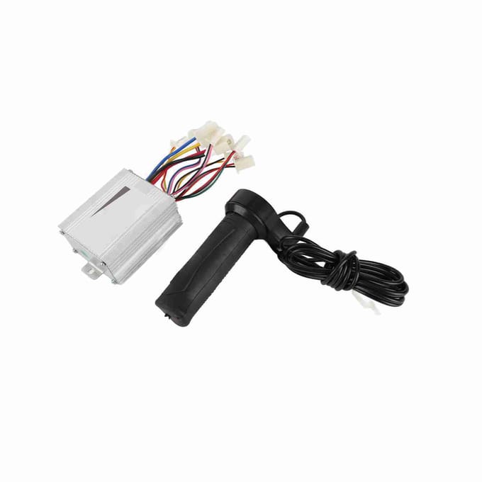 12V 500W Snelheidsregelaar Gashandvat Set Accessoire voor Elektrische Fiets Scooter E?Fiets white