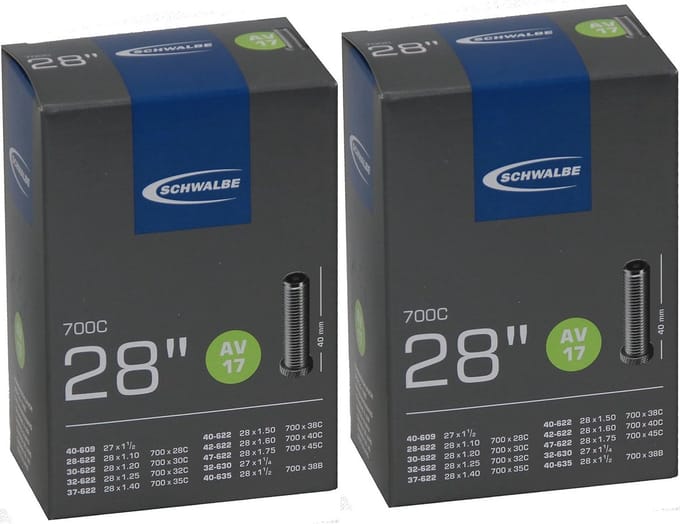 Inner Tube 28 Inch Set van 2 voor Fietsen - Uniseks
