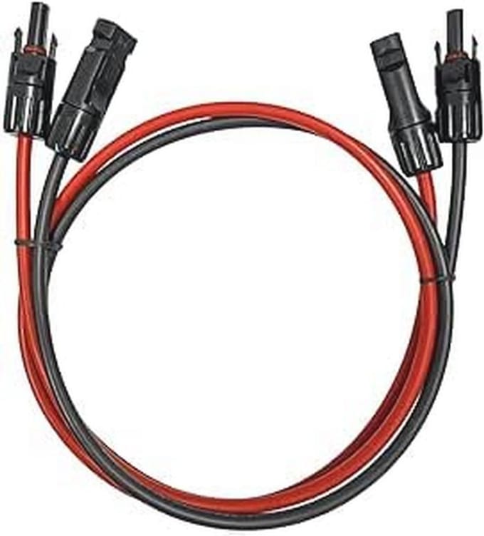Professionele verlengkabel 6 mm² - duurzame zonnekabel met zonnestekker