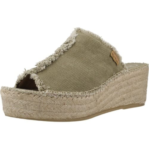 Toni Pons Itaca Dames Espadrilles Caqui |  Groen | Textiel | Maat 37