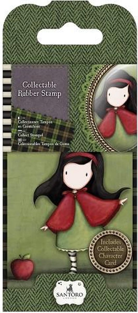 Gorjuss: Collectable Mini Rubber Stamp - Santoro - No. 14 Little Red (GOR 907314)