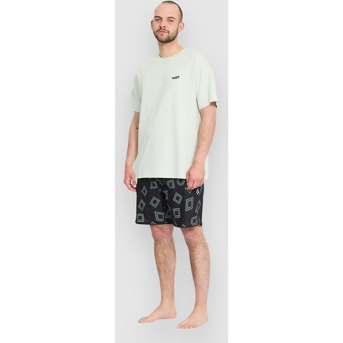 Volcom Contact Scallop Stoney 19 Boardshorts zwart